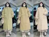 Women's Trench Coats Sweet Collar Detachable Embroidery Doll Cotton Padded Jacket Extra Thick