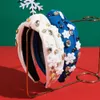 Noel Hediyesi Su Pırlanta Kar Tanesi Düğüm Kafa Bantları Moda Saç Accessorie Parti Saç Bandı Band Hoop Kız 231221