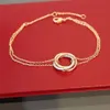 Bracelet mignon bracelet de luxe Mandon de main pour femmes bijoux bijoux en acier inoxydable amitié fiançailles de mariage bir293h