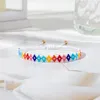 Strand Korean Sweet Colorful Flower Bracelets for Women Charme Flores de dupla face Miyuki Bread Bread Wedding Party Jewelry Gifts