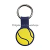 Key Rings Fashion Key Chain Rings Sile Protective Cases For Airtag Anti-Lost Tracking Device Finder Tracker Locator Bags Diy Pet Dog Dhhyl