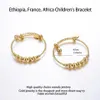 Wando 2pcs Round Ball Bell Classic Small Bangles Baby Girls Children Children's Bracelet Birthday Gift Festival Bellerie B0269X