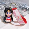 Accessori per ciondoli a figura di cartone animato Portachiavi anime Sailor Moon in PVC morbido