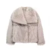 Frauenjacken Unizera2023-Künstlerische Pelzeffekt kurzer Mantel für Frauen lässig losen Kragen dicker und warmer Winter neu J231222