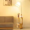 Lampade da pavimento Lampada per mensole Nordic Moderna camera da letto semplice comodino soggiorno divano da caffè accanto a legno massiccio