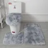 WC di tappeto shaggy tie-dye WC a tre pezzi tappetino non climatizzatore bagno assorbente tappetino da bagno tappeto tappeto per la casa tappeto soffice 231222 231222