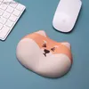 Cuscinetti per mouse polso riposo cuscinetto tastiera 3d cane carino kawaii mousepad memory foam computer gell231221