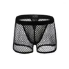 Onderbroek Brave Person Fishnet Boxers Shorts Heren Athletic Mesh Polyester ondergoed