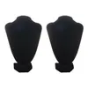 Jewelry Pouches 2X Shop Mannequin Bust Necklace Pendant Earring Display Stand Holder Black-XL