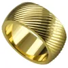 SZ 8-15 Man Seashell 18KT Gold Cringed Cring Ring R246MA245D