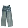 Jeans bordados de diseñadores Mujeres de mezclilla Pantalones de mezclilla Moda Pantalones rectos de estilo casual Slacks