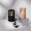 Luftfuktare 200 ml ultraljud cool dim luft luftfuktare USB elektrisk arom eterisk olja diffusor nattljus med musik aromaterapi diffusor