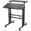 Other Furniture 23 6 Inches Adjustable Laptop Desk Table Portable Computer Stand Cart Tray Oak Drop Delivery Home Garden Dhiy8