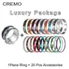 Bandringe Cremo Emaille Rings Stahl Bague Kombination Ring für Frauen Vintage Blatt austauschbare Persönlichkeit Acier anel qnillos 231222