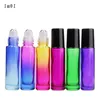 2019 novo !!! Atacado barato cool colorful colorful 10ml roller em garrafas de vidro aromaterapia perfume garrafa de metal roller bola frete grátis dhl lhpb