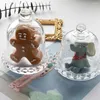 Candle Holders Glass Cloche z podstawowym dzwonkiem jar vitleross para mini kubek