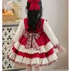 Robes de fille Robes enfant en bas âge bébé fille infantile princesse dentelle tutu robe de mariage enfants robe de fête enfants anniversaire bal Navidad Lolita