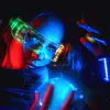 Acessórios de dança de desgaste do palco LED óculos luminosos coloridos para o Natal Festival de Música de Halloween Festival de Música Tecnologia Ficção científica Honeycomb Eyewear