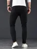 Men's jeans elastic tight denim pants solid black blue autumn summer luxury street Harajuku hip-hop style ultra-thin fit Trousers 231222