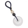 Keecheins Creative Creative Stone Round Round Tipant Keychain Forty Auto intagliato a mano Regali per uomini per uomini Donne