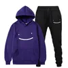 Men's Tracksuits Stylish Casual Sweatshirt Two-Piece Women's/Men's Hoodie Long Pants Pullover Unisex Harajuku Suit Plus Size Streetwear