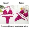 Women's Swimwear Spring Swimsuit Sexy Bikinis Set Female For Woman High Waist Halter Bathing Suit Bandage Beachwear Swimming