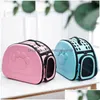 Cat Carriers Crates Houses Carriers Crates Bag Portable Outdoor Foldable Dog Travel Puppy Carrying Shoder Drop Delivery Home Garde Dhptc