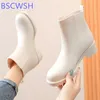 Boots Rain Boots Women's Soft Thick Wearresistant Rubber Shoes Spring And Summer Fashion Short Boots Waterproof Nonslip Water Shoes
