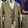 Cenne Des Graoom Kostüm Homme 3-teiliges Anzugset für Männer Slim Fit Revers 1 Knopf Blazer Weste Hosen Formelle Hochzeit 231221