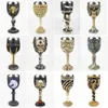 Gothic Wine Goblet Innehåller Dragon Claw Viking Skeleton Retro Rostfritt stål Harts Vin Glas Halloween Gifts Bar Drinkware 231221