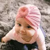 Hair Accessories Infant Turban Baby Hat Solid Color Donut Born Beanie Soft Cotton Head Wraps Turbans For Babies Kids Cap