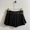 Gonne 2023 Design per pantaloni a cintura primavera/estate Feel versatile a mezza gonna a pieghe bianche a una linea