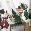 Kurtyna Bożego Narodzenia Snowman Tree Tree Gorose Zasłony do salonu okno Tiul Tiul Kitchen Sypials Drapes Decor Home Decor 2pc