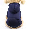 Собачья одежда осень и зимняя капюшона карман с капюшоном двух футов.