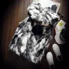 Winter warm plus fleece faux bont vos fur casual heren kap jasje vest dikke boetiek modieuze mannelijke slanke jassen vest