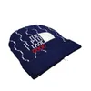 Projektant Balencaigaities Nowy dzianinowy kapelusz mody litera popularna ciepła wiatroodporność czapki wysokiej jakości wysokiej jakości czapki f-21