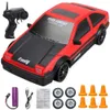 Carro elétrico/RC 2.4G Drift RC Car 4WD de alta velocidade RC Drift Car Boy Remote Remote Modelo AE86 Carreço RC Toy de veículo para crianças Giftsl231222