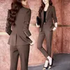 Women's Two Piece Pants High Sense Suit Autumn 2023 Spring And Business Wear Formal Small Casual Jacket