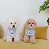 Собачья одежда Ins-babero botella perro y gato toalla saliva mascotas accessorios oso peluche lazos perros