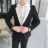 Herrenanzüge 2023 Casual Fashion Suit (Anzughose) junge hübsche koreanische Version aller schlanken zweiteiligen Set regelmäßig