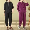 Pantalon à deux pièces pour femmes et survêtement d'automne et d'hiver