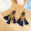 Dangle Earrings Bohemian Antique Long Tassels For Women Colorful Eardrop Fashion Jewelry