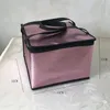 Väskor Nonwoven Big Cooler Bag Fällbar stor isolerad väska Portable Cooler Box Food Packing Container Lunchväskor Termisk ispaket