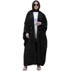 ملابس عرقية مسلمة متواضعة أزياء متوسطة الحديثة أبيبا كبيرة الحجم أبيا كارديجان رداء الكافتان