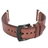 Bekijk banden handgemaakt 18 20 22 24 mm retro echte lederen mannen horlogeband hoogwaardige bracelet band cowhide soft riem accessoires