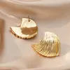 Studörhängen Elegant Sea Shell Scalloped For Women Designer Personlighet Kreativitet Metallisk färg Everyday Wear Holiday Present smycken