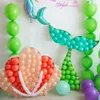 Stora Shell Seahorse Mermaid Party Mosaic Frame Stand Balloon Filling Box Under Sea Girls Birthday Party Decor Baby Shower 231222