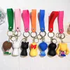 Mignon sac pendentif de voiture, figurine de poupée Anime en caoutchouc souple Tsukino Usagi Sailor Moon porte-clés