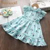 Abiti da ragazza Bear Leader Girls Casual Dresses 2022 New Summer Kids Baby Flowers Costumi Floral Party Birthday Princess Vestidos 2-6yl231222