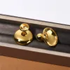 French Unique Concave Convex Bright Surface Design Earrings for Women's Fashion Light Luxury TOP Quality trend Charm Jewelry